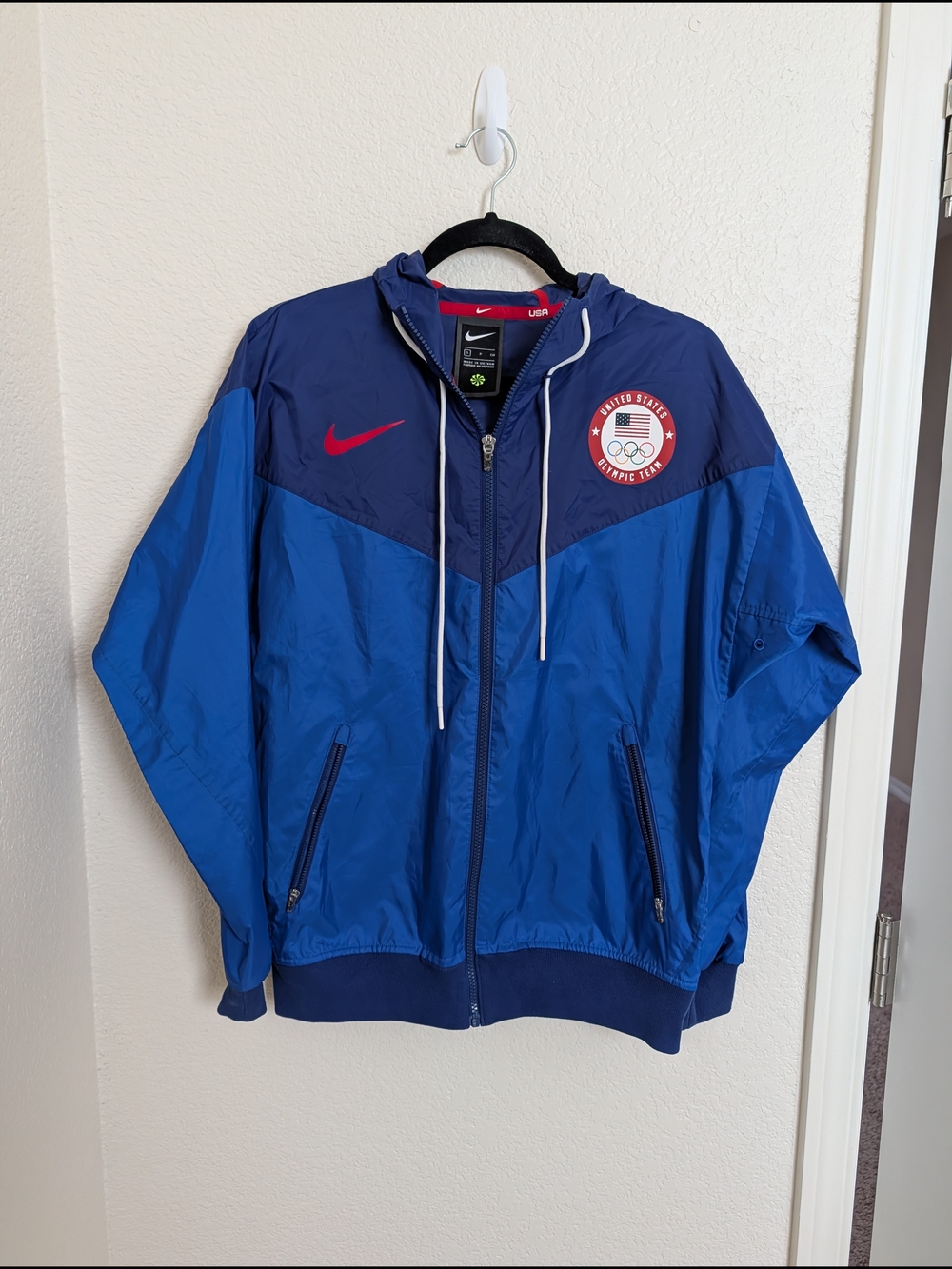 New Nike Sportwear Team USA Olympic Windrunner Hooded Jacket CK5813-455 Men’s S